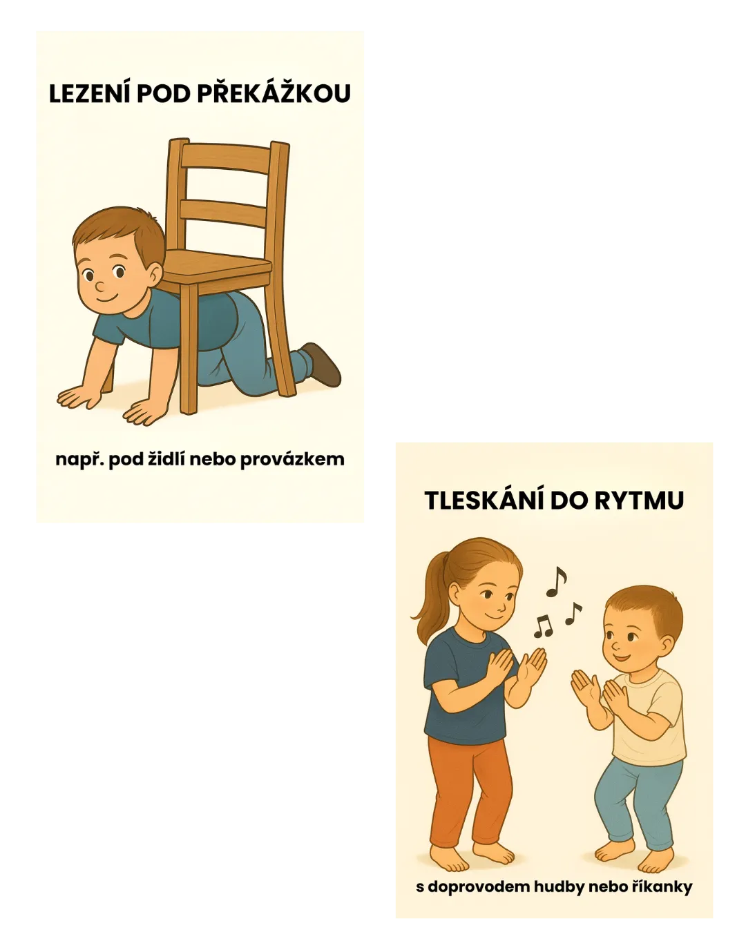 Pohybové kartičky v praxi