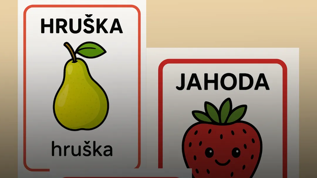 Obrázkové karty — Ovoce