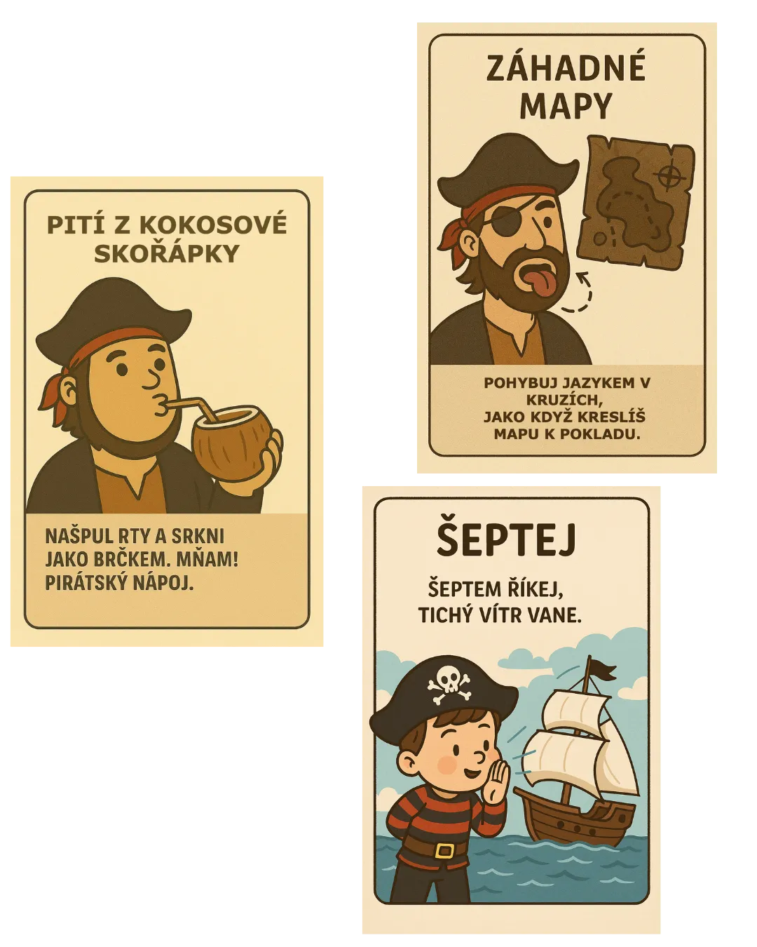 Pirátská výprava za lepší řečí — hravé kartičky pro jazýčky, co potřebují rozhýbat