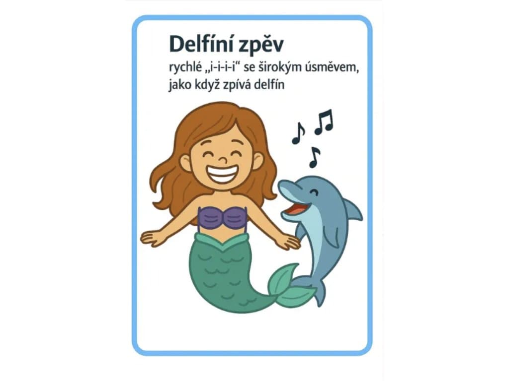 Oromotorické kartičky — Mořská panna