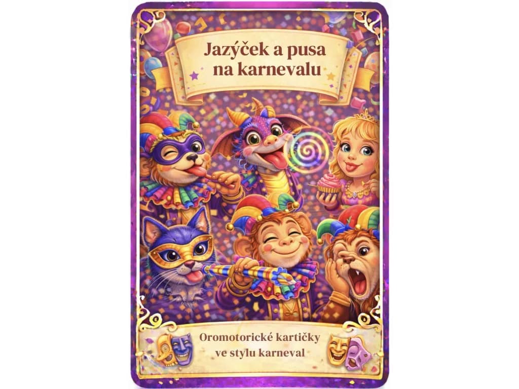 Karnevalové oromotorické kartičky
