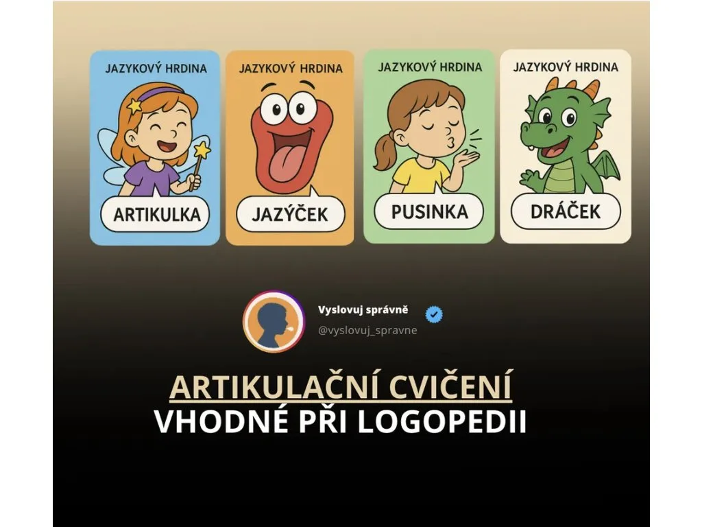 Artikulační cvičení vhodné při logopedii