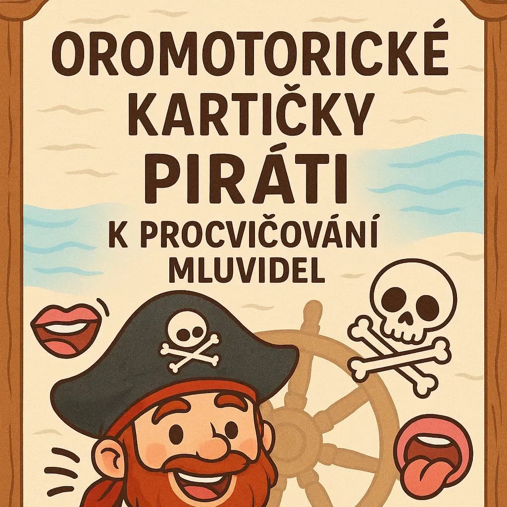 Pirátská výprava za lepší řečí — hravé kartičky pro jazýčky, co potřebují rozhýbat