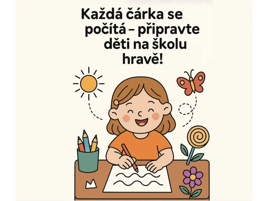 Grafomotorika pro děti — hravé pracovní listy pro přípravu ručiček na psaní