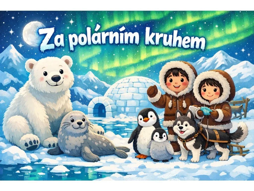 Celkový soubor Za polárním kruhem — kompletní výukový balíček pro MŠ a ZŠ